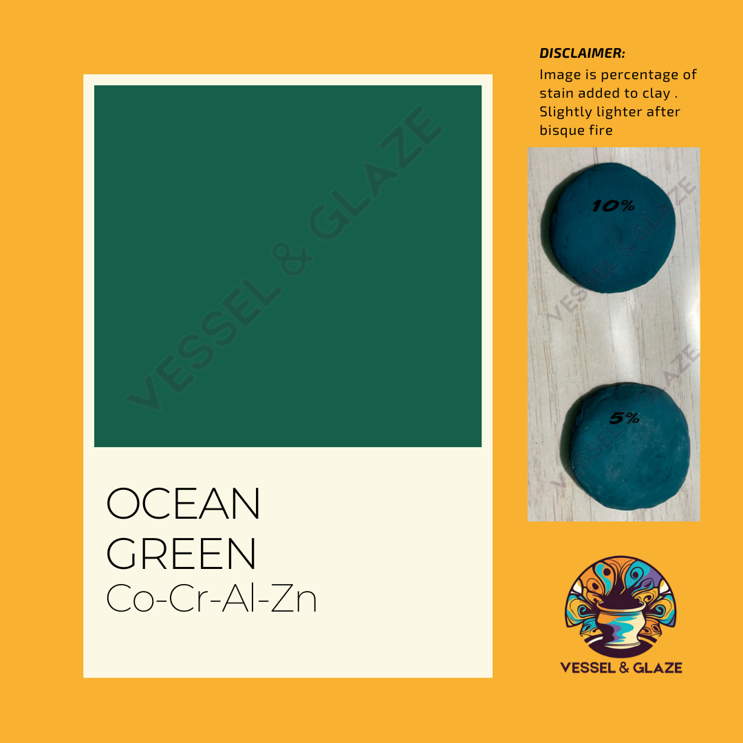 Mason Stains (Ocean Green) - Vessel & Glaze