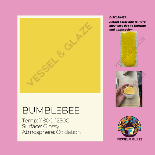 Uni-Colored Glossy Powder Glaze (Bumblebee) - Vessel & Glaze