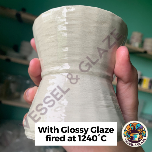 Clear or Transparent Glossy Liquid Glaze - Vessel & Glaze