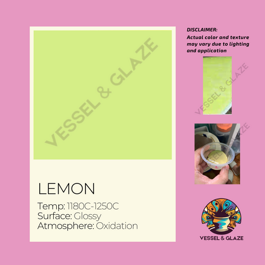 Uni-Colored Powder Glaze (Lemon) - Vessel & Glaze