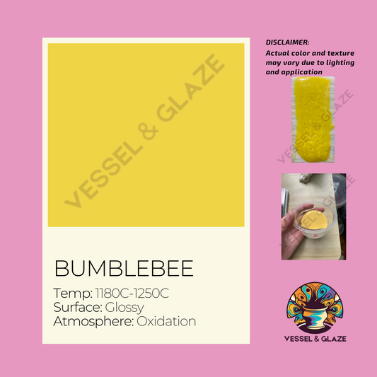 Uni-Colored Powder Glaze (Bumblebee) - Vessel & Glaze