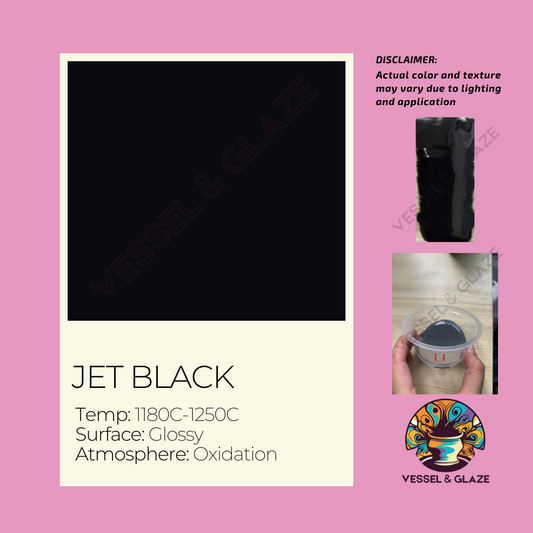 Uni-Colored Powder Glaze (Jet Black) - Vessel & Glaze