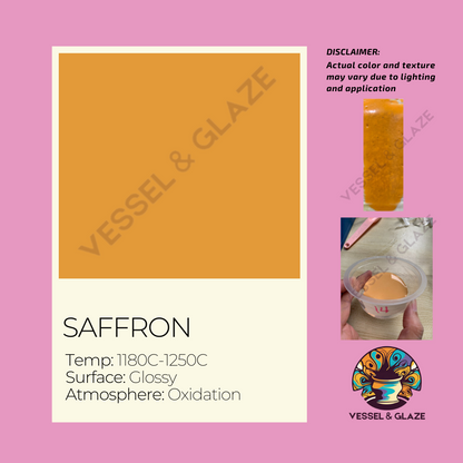 Uni-Colored Powder Glaze (Saffron) - Vessel & Glaze