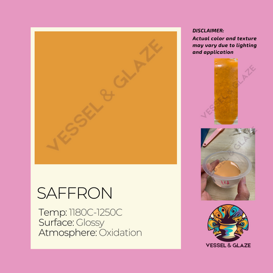 Uni-Colored Powder Glaze (Saffron) - Vessel & Glaze