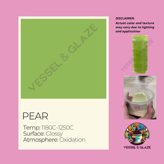 Uni-Colored Powder Glaze (Pear) - Vessel & Glaze