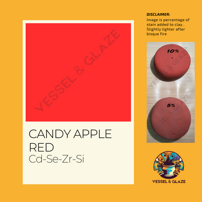Mason Stains (Candy Apple Red) - Vessel & Glaze